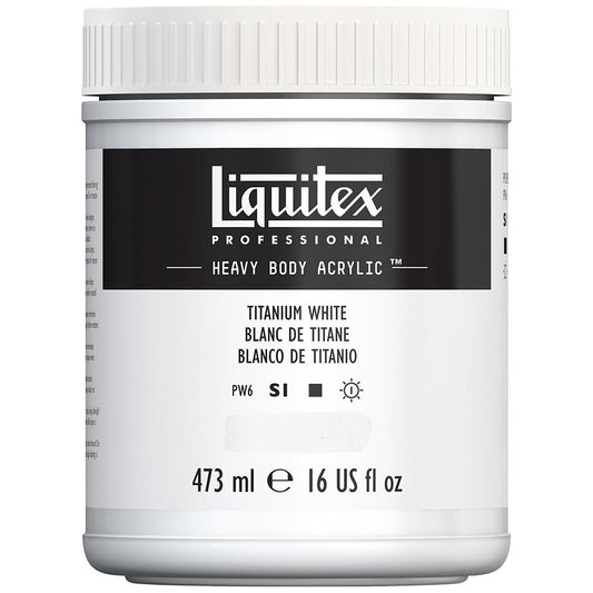 Liquitex Professional Heavy Body Akrilik Boya 473ml Titanium White 432 S1