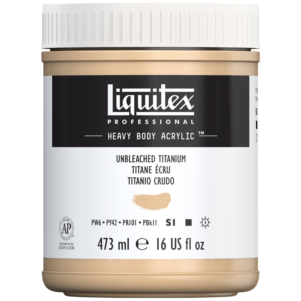 Liquitex Professional Heavy Body Akrilik Boya 473ml Unbleached Titanium 434 S1