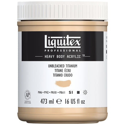 Liquitex Professional Heavy Body Akrilik Boya 473ml Unbleached Titanium 434 S1