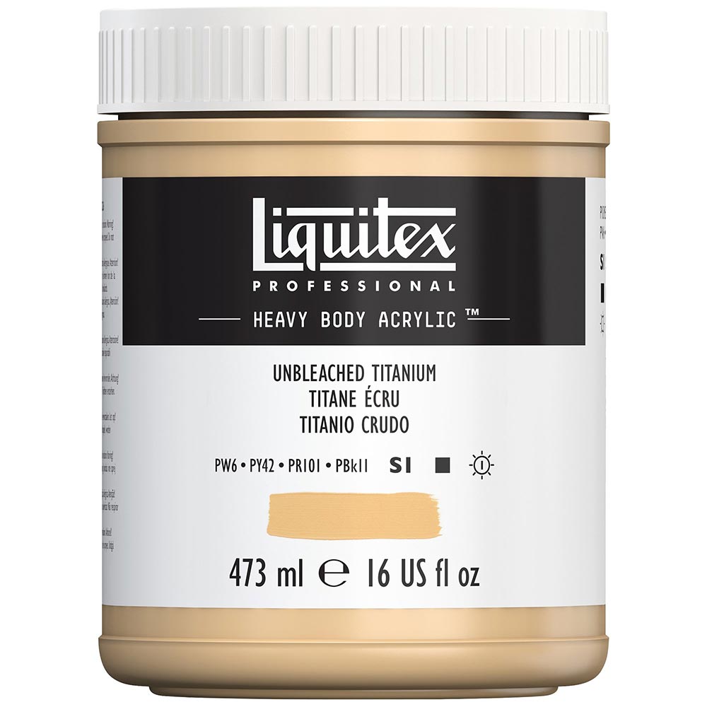Liquitex Professional Heavy Body Akrilik Boya 473ml Unbleached Titanium 434 S1