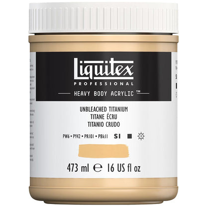 Liquitex Professional Heavy Body Akrilik Boya 473ml Unbleached Titanium 434 S1