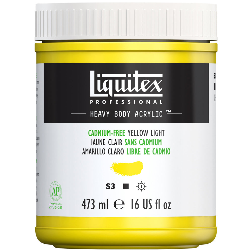 Liquitex Professional Heavy Body Akrilik Boya 473ml Cadmium-Free Yellow Light 889 S3