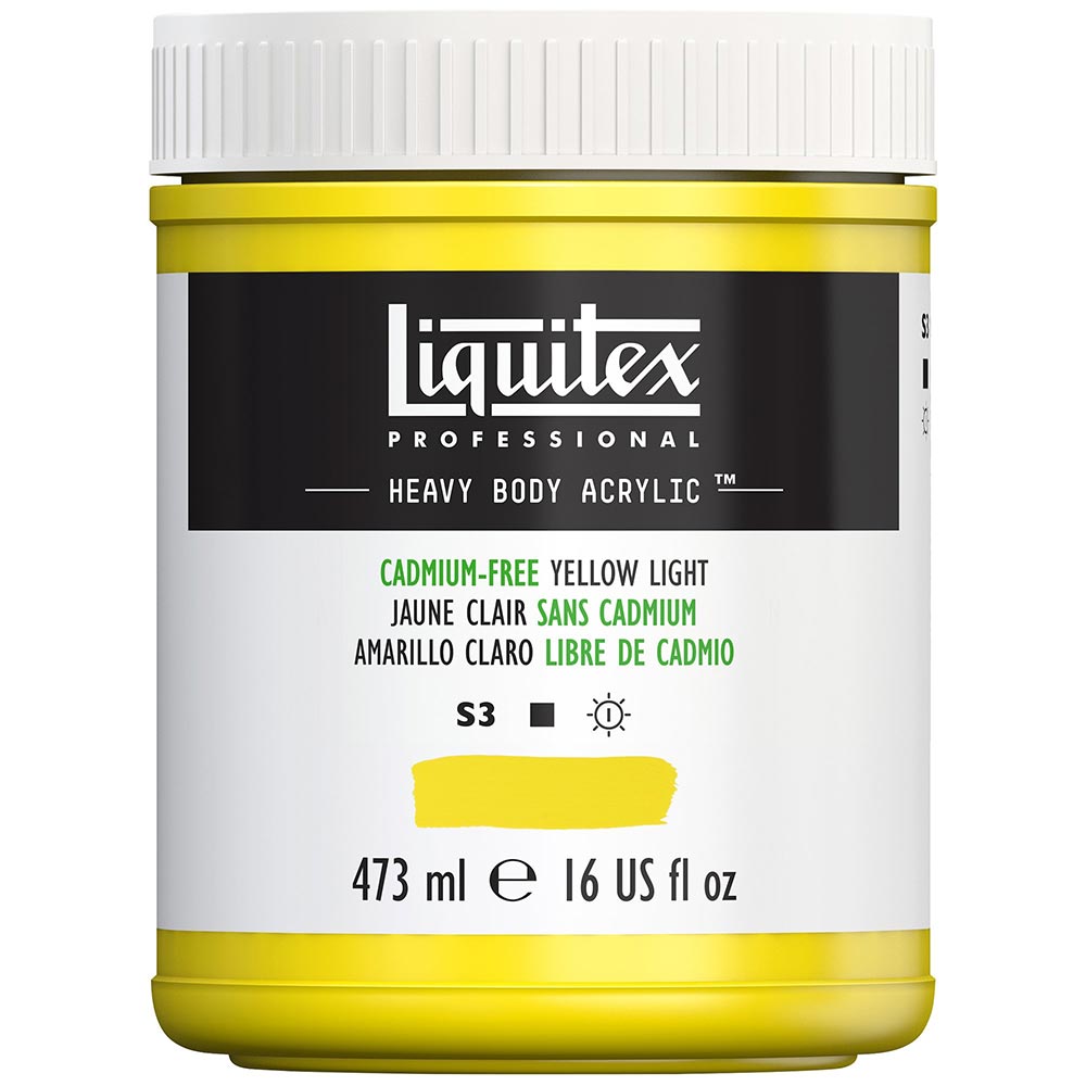 Liquitex Professional Heavy Body Akrilik Boya 473ml Cadmium-Free Yellow Light 889 S3