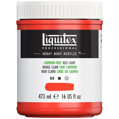 Liquitex Professional Heavy Body Akrilik Boya 473ml Cadmium-Free Red Light 893 S5