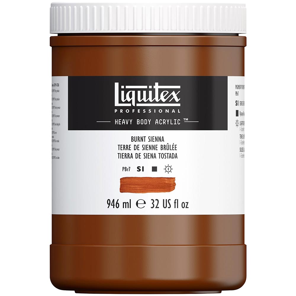 Liquitex Professional Heavy Body Akrilik Boya 946ml Burnt Sienna 127 S1
