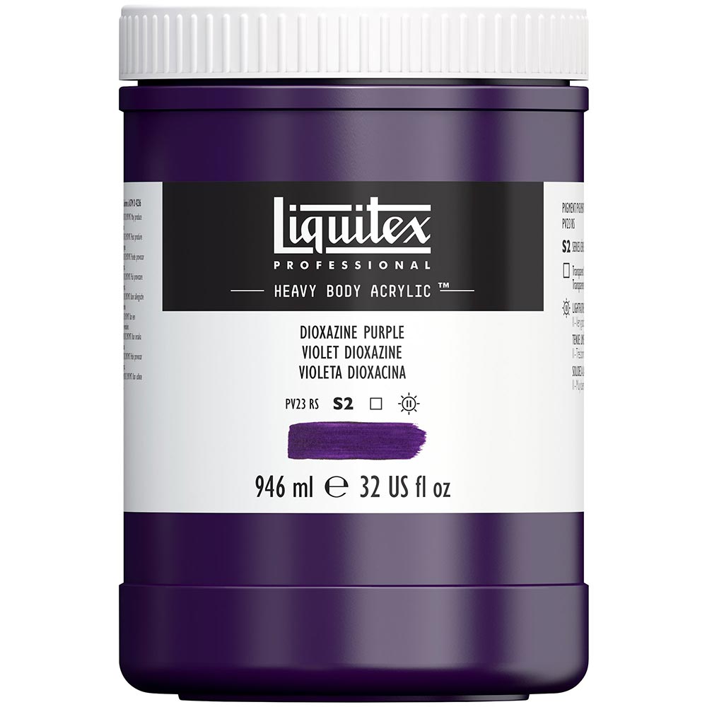 Liquitex Professional Heavy Body Akrilik Boya 946ml Dioxazine Purple 186 S2