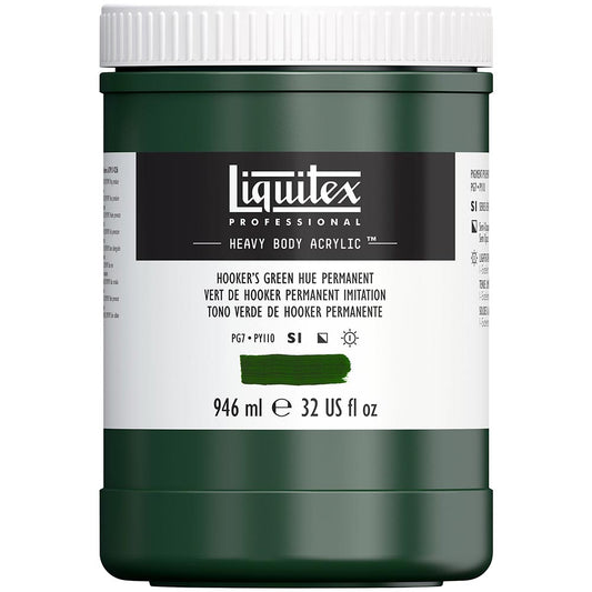 Liquitex Professional Heavy Body Akrilik Boya 946ml Hooker’s Green Hue Permanent 224 S1