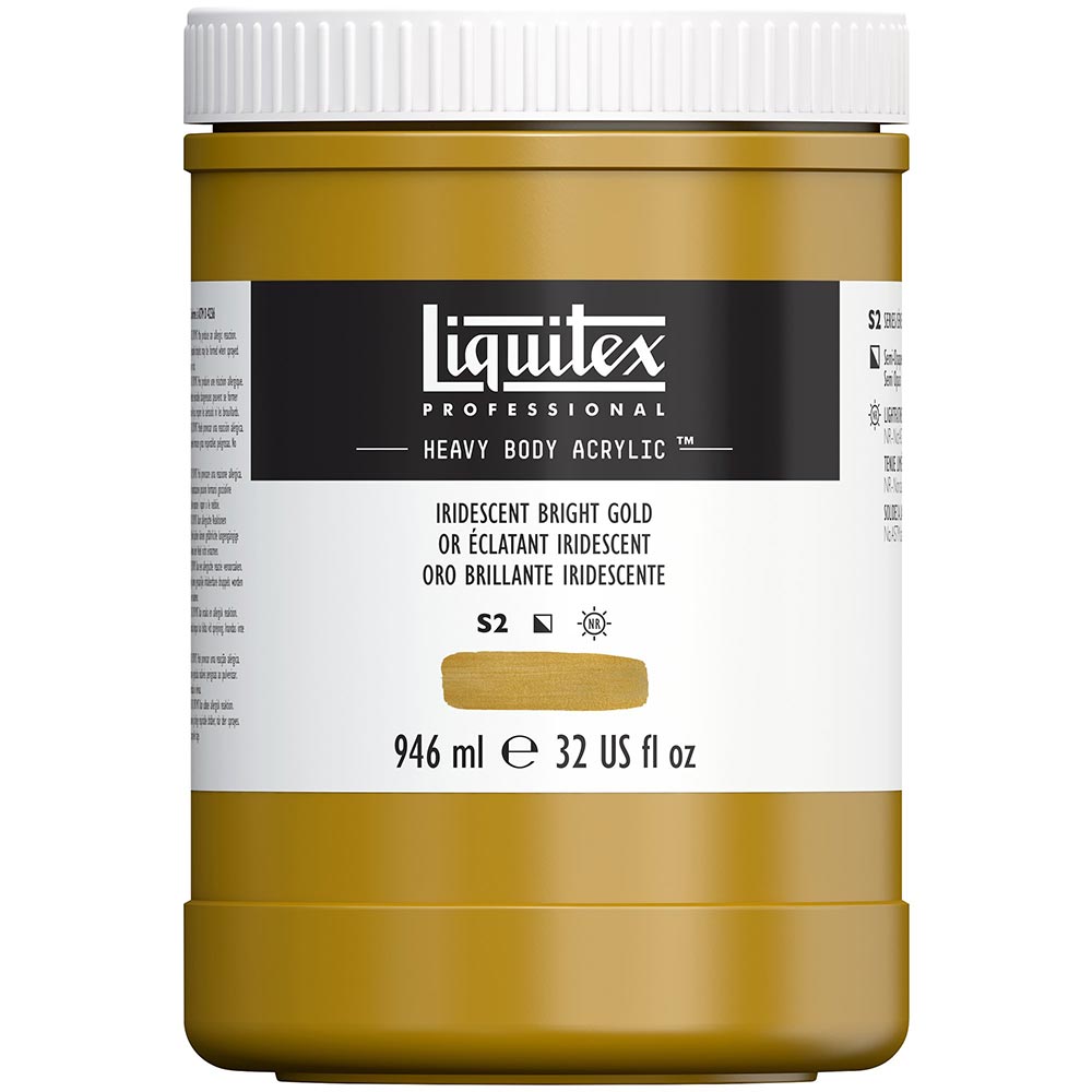 Liquitex Professional Heavy Body Akrilik Boya 946ml Iridescent Bright Gold 234 S2