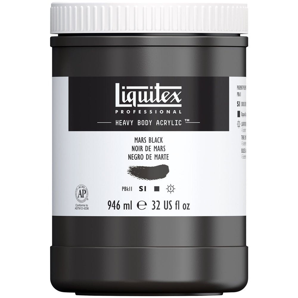 Liquitex Professional Heavy Body Akrilik Boya 946ml Mars Black 276 S1