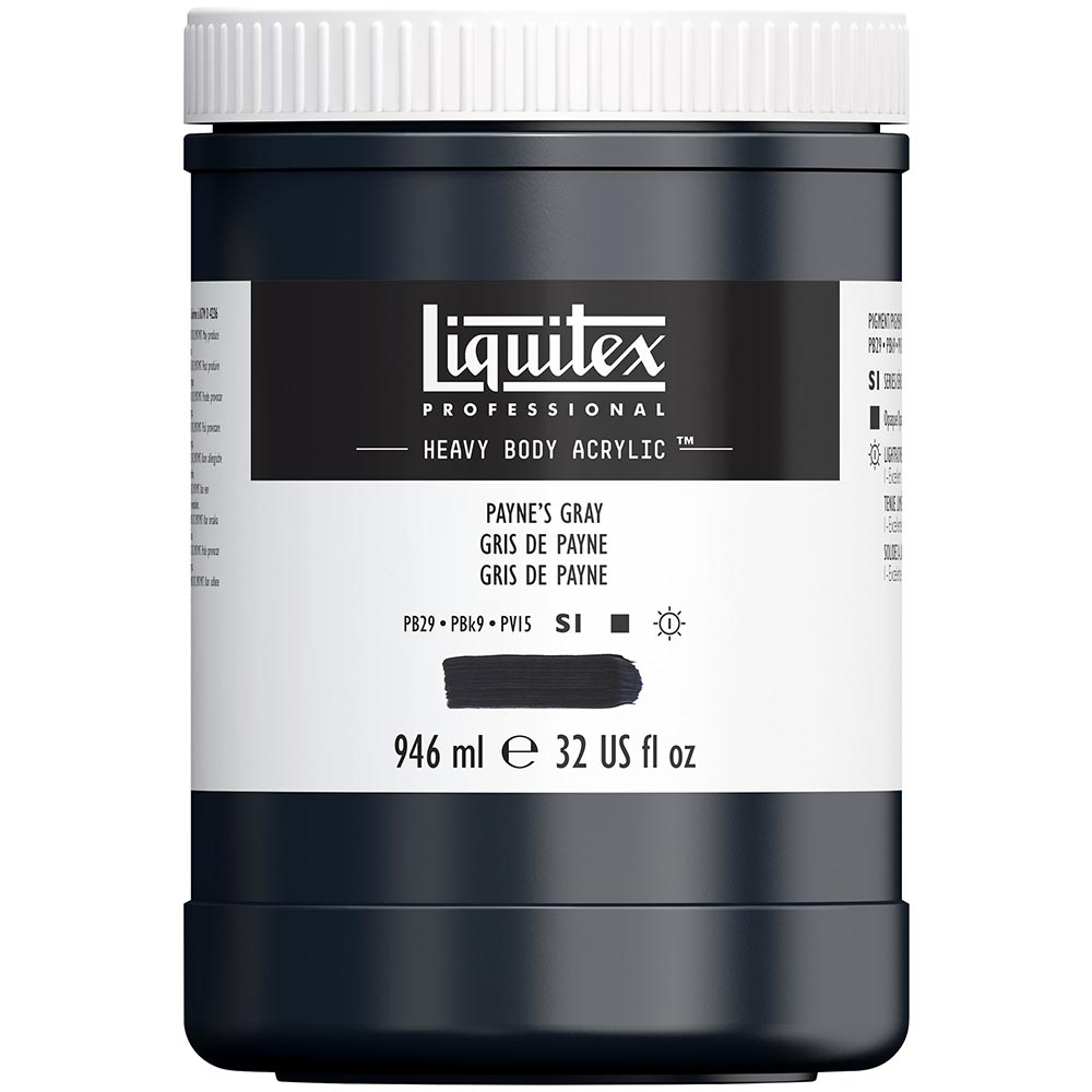 Liquitex Professional Heavy Body Akrilik Boya 946ml Payne's Gray 310 S1
