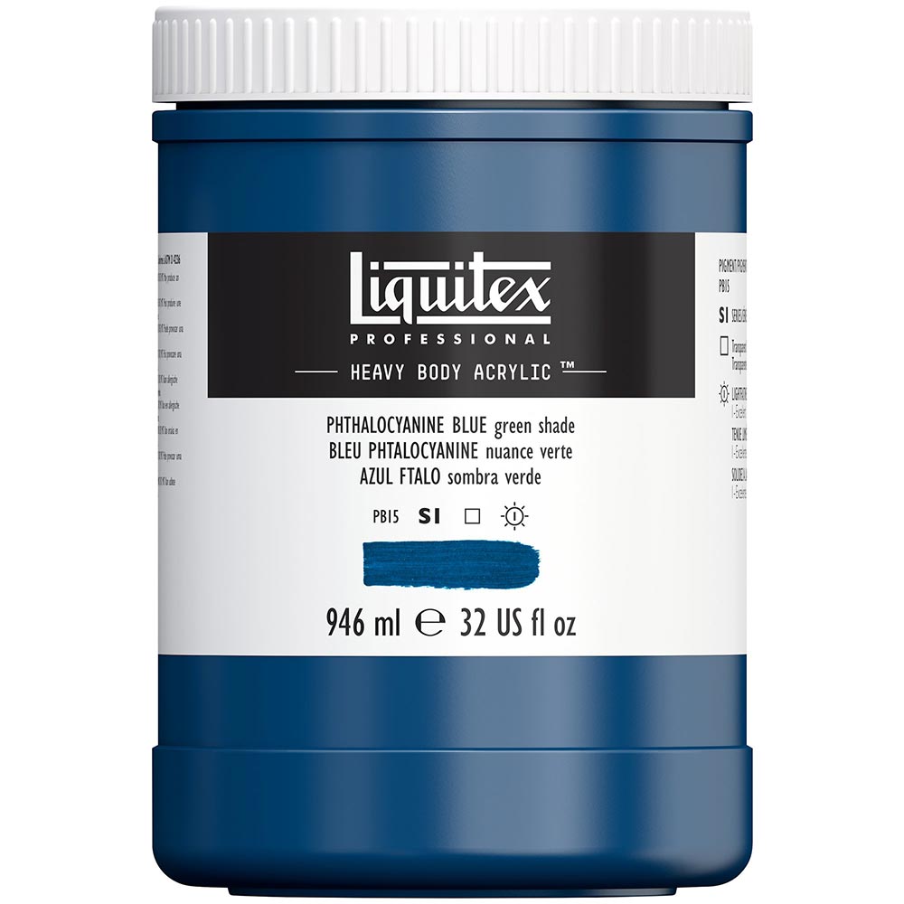 Liquitex Professional Heavy Body Akrilik Boya 946ml Phthalocyanine Blue Green Shade 316 S1
