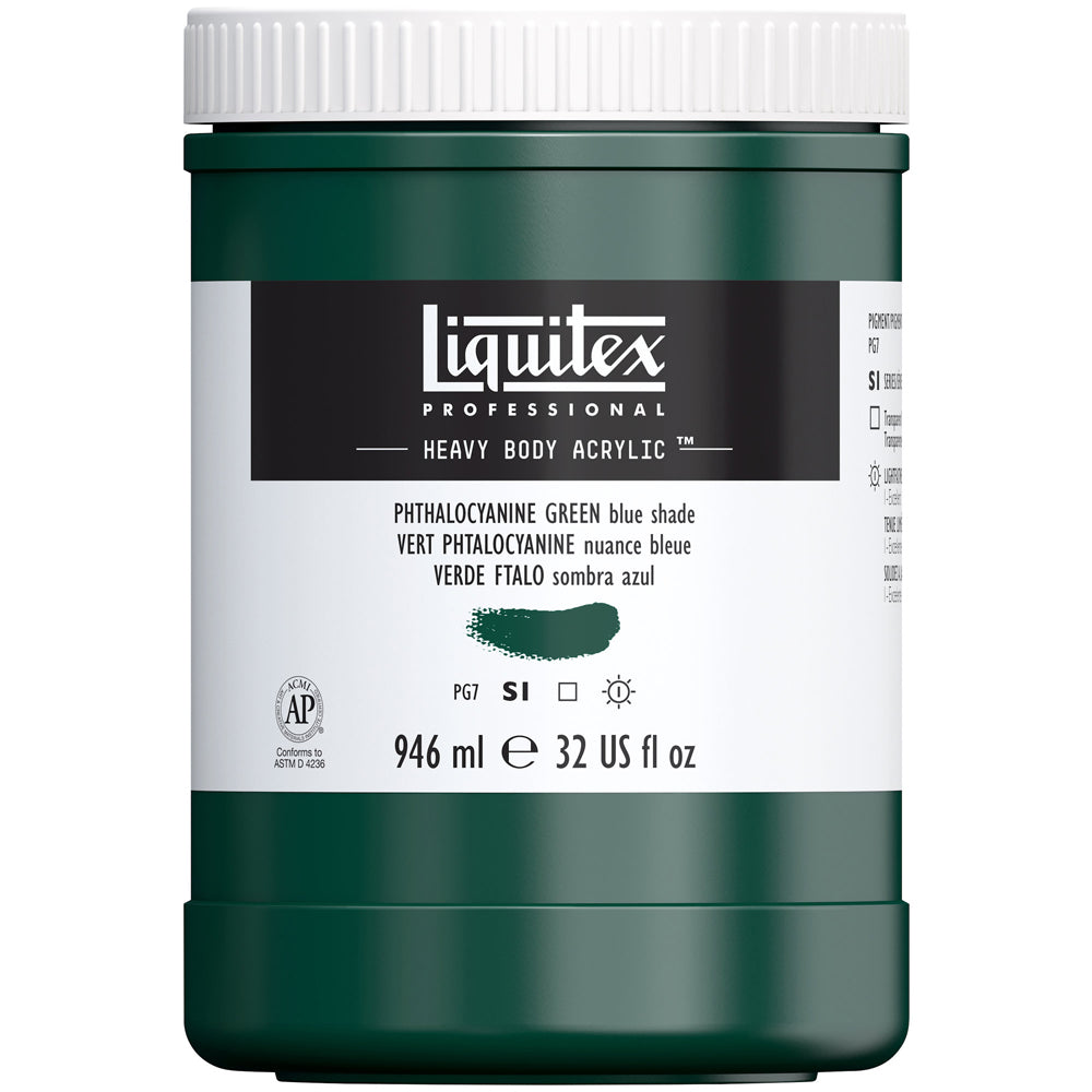 Liquitex Professional Heavy Body Akrilik Boya 946ml Phthalocyanine Green Blue Shade 317 S1