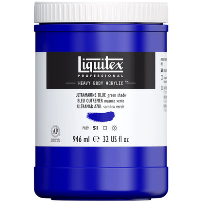 Liquitex Professional Heavy Body Akrilik Boya 946ml Ultramarine Blue Green Shade 380 S1
