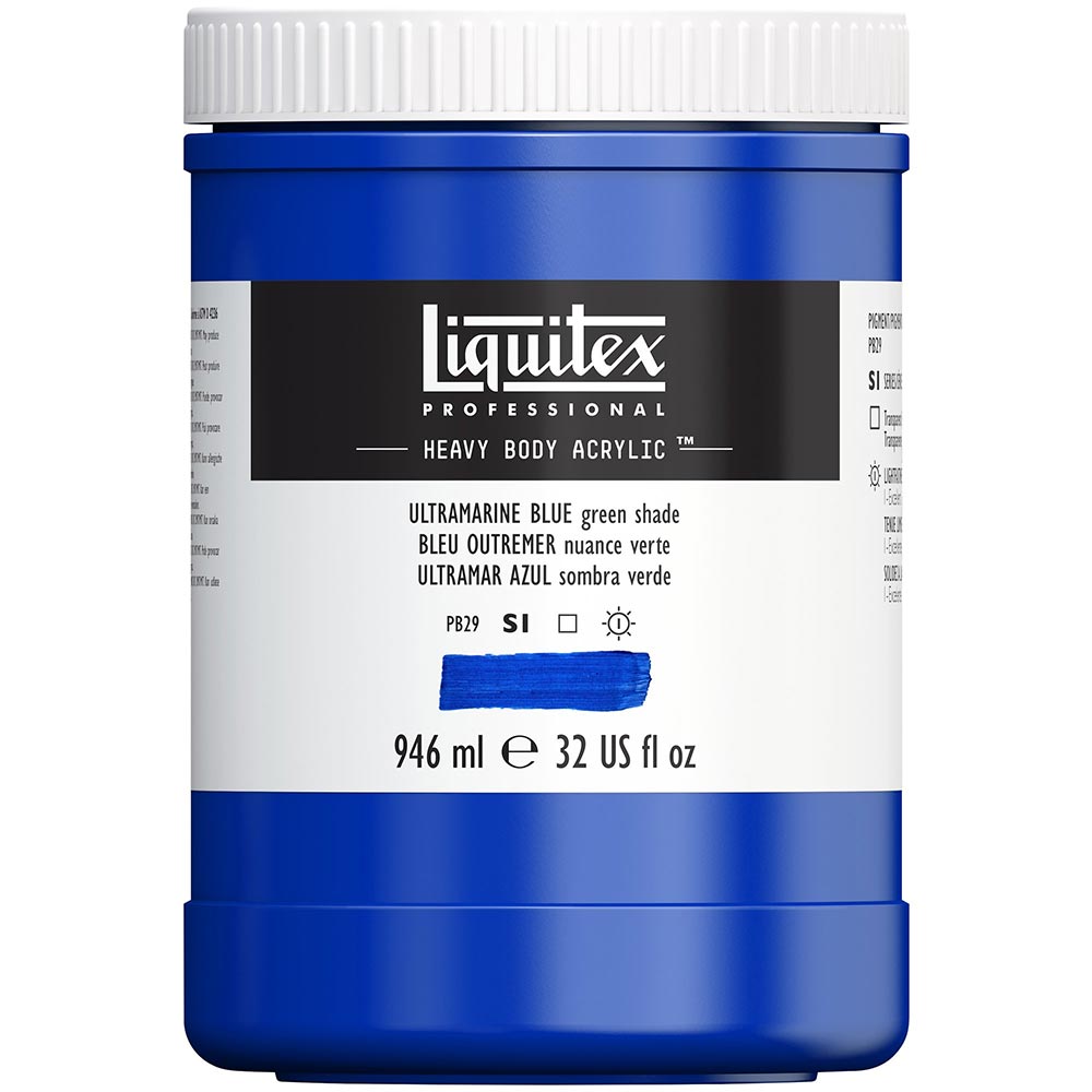 Liquitex Professional Heavy Body Akrilik Boya 946ml Ultramarine Blue Green Shade 380 S1