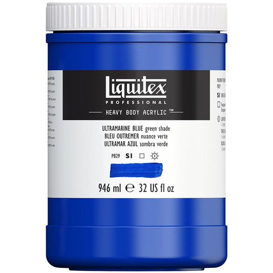 Liquitex Professional Heavy Body Akrilik Boya 946ml Ultramarine Blue Green Shade 380 S1