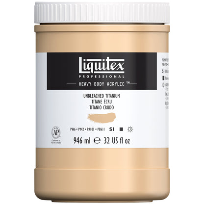 Liquitex Professional Heavy Body Akrilik Boya 946ml Unbleached Titanium 434 S1