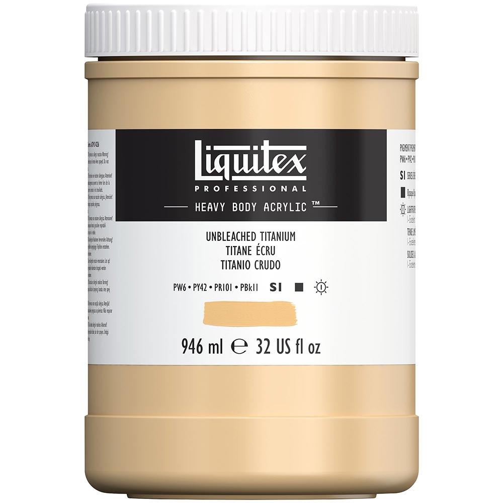 Liquitex Professional Heavy Body Akrilik Boya 946ml Unbleached Titanium 434 S1