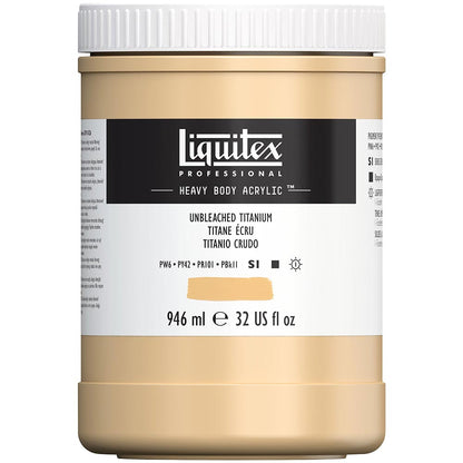 Liquitex Professional Heavy Body Akrilik Boya 946ml Unbleached Titanium 434 S1