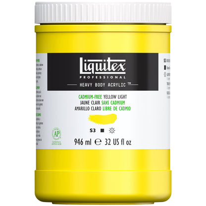 Liquitex Professional Heavy Body Akrilik Boya 946ml Cadmium-Free Yellow Light 889 S3