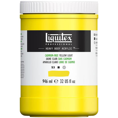 Liquitex Professional Heavy Body Akrilik Boya 946ml Cadmium-Free Yellow Light 889 S3