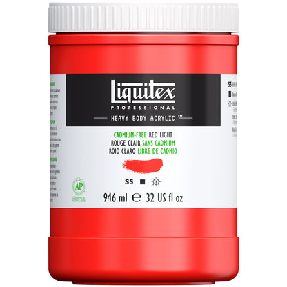 Liquitex Professional Heavy Body Akrilik Boya 946ml Cadmium-Free Red Light 893 S5