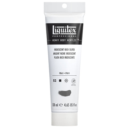 Liquitex Professional Heavy Body Akrilik Boya 138ml Iridescent Rich Silver 239 S2