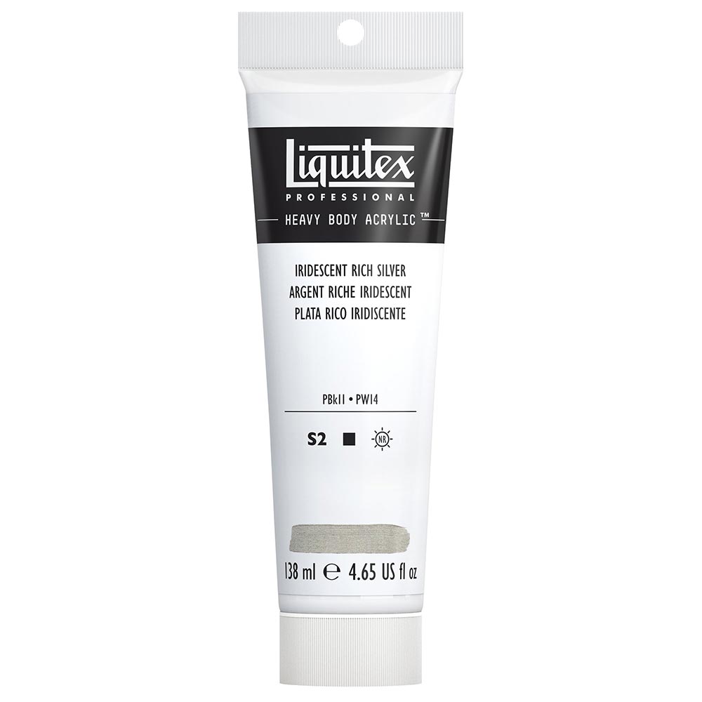Liquitex Professional Heavy Body Akrilik Boya 138ml Iridescent Rich Silver 239 S2