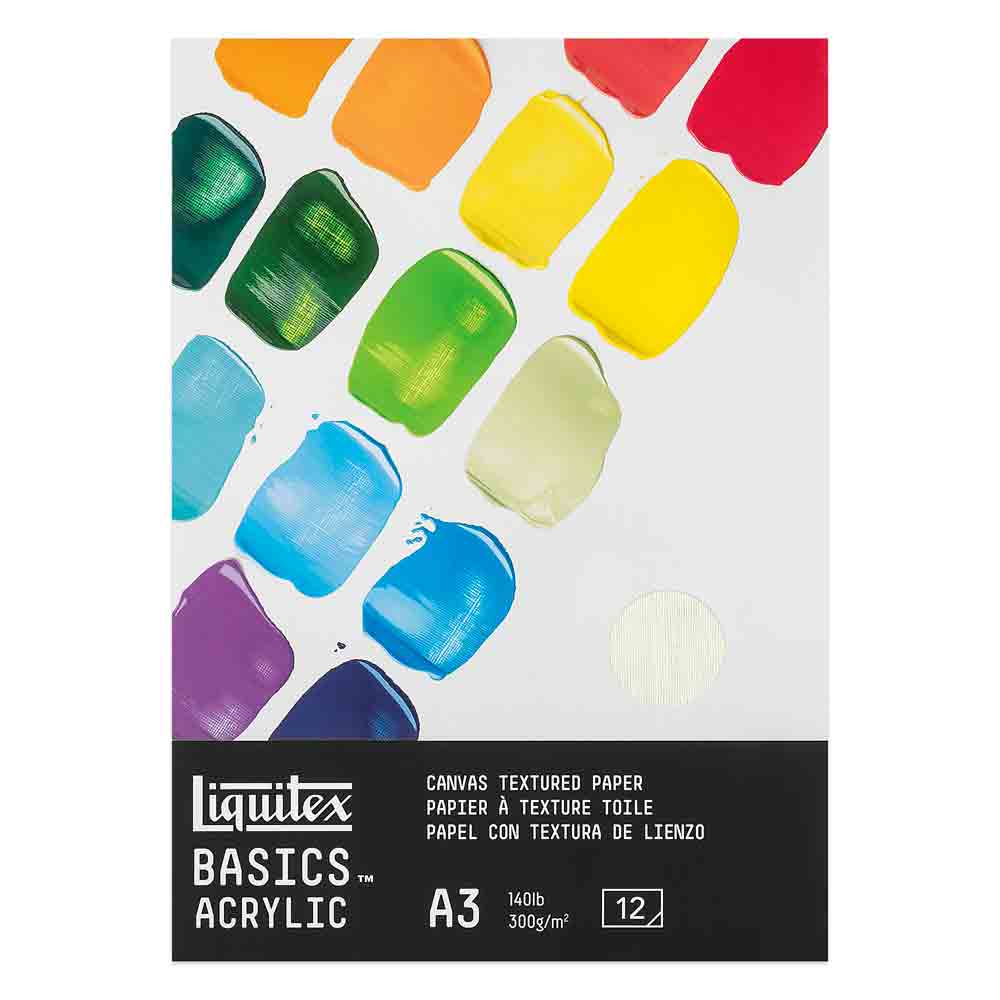 Liquitex Basics Akrilik Bloknot 300gr 12 Sayfa A3 (29.7x42cm)