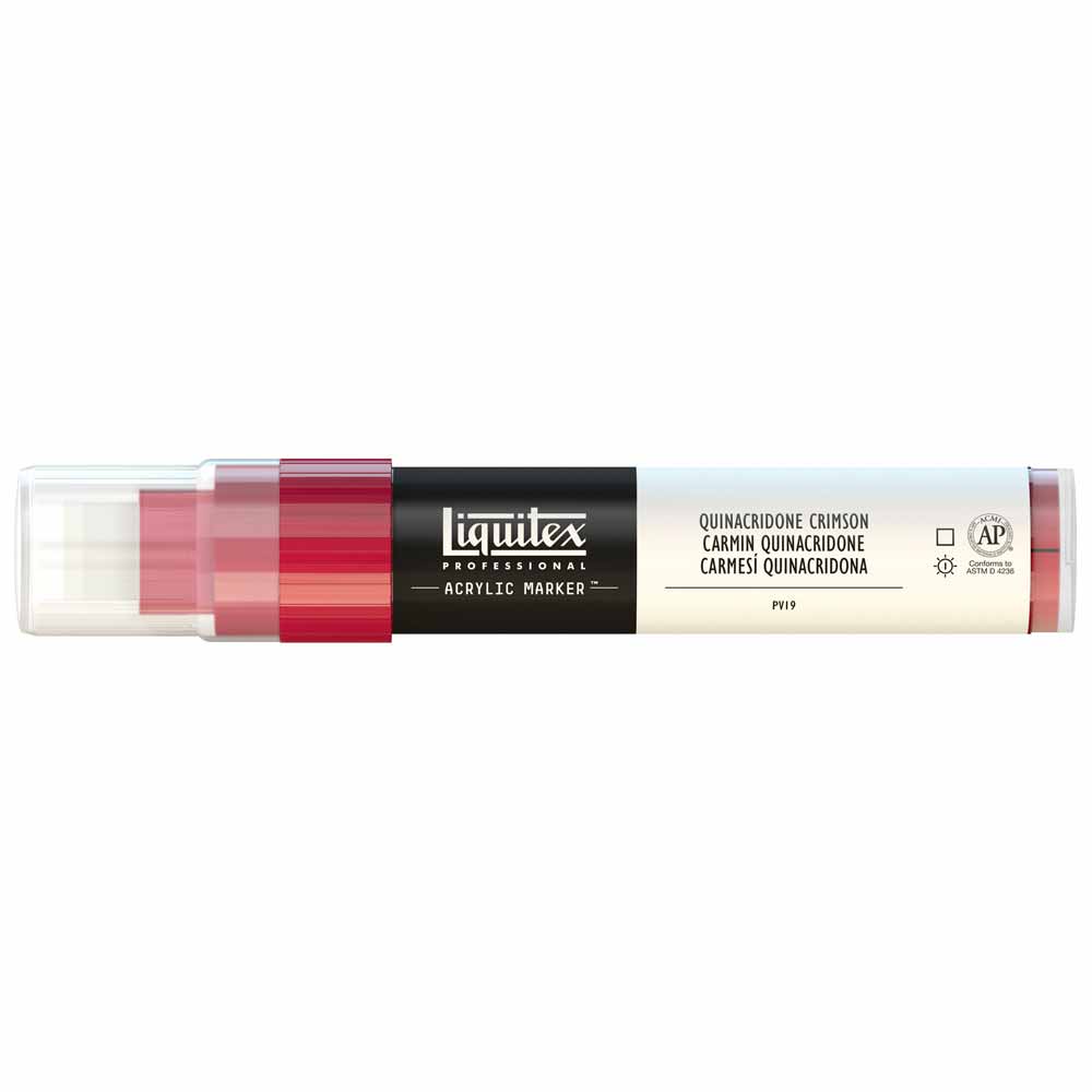 Liquitex Professional Akrilik Markör Kesik Uç 15mm Quinacridone Crimson 110