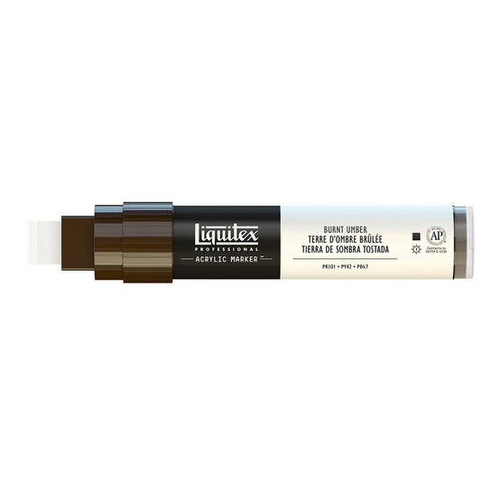 Liquitex Professional Akrilik Markör Kesik Uç 15mm Burnt Umber 128