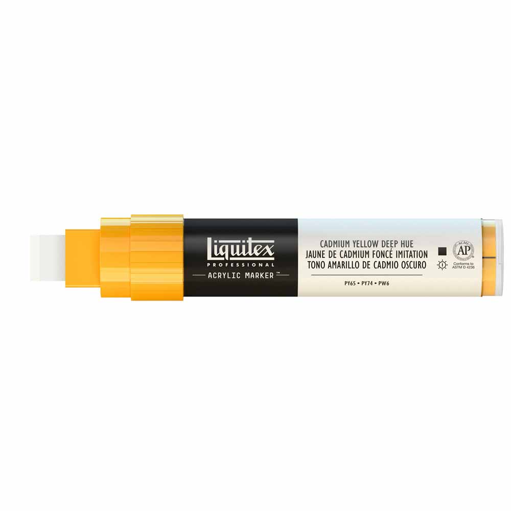 Liquitex Professional Akrilik Markör Kesik Uç 15mm Cadmium Yellow Deep Hue 163