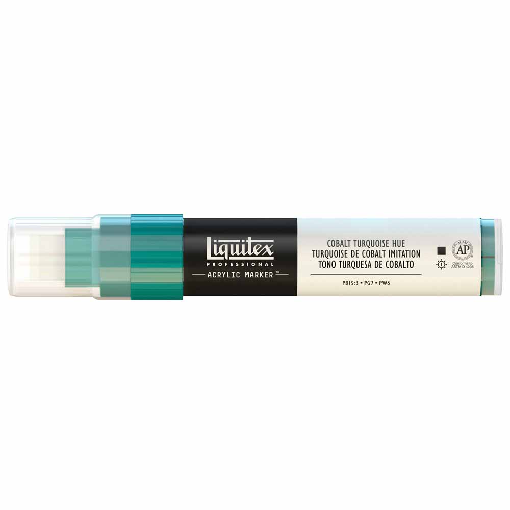 Liquitex Professional Akrilik Markör Kesik Uç 15mm Cobalt Turquoise Hue 169