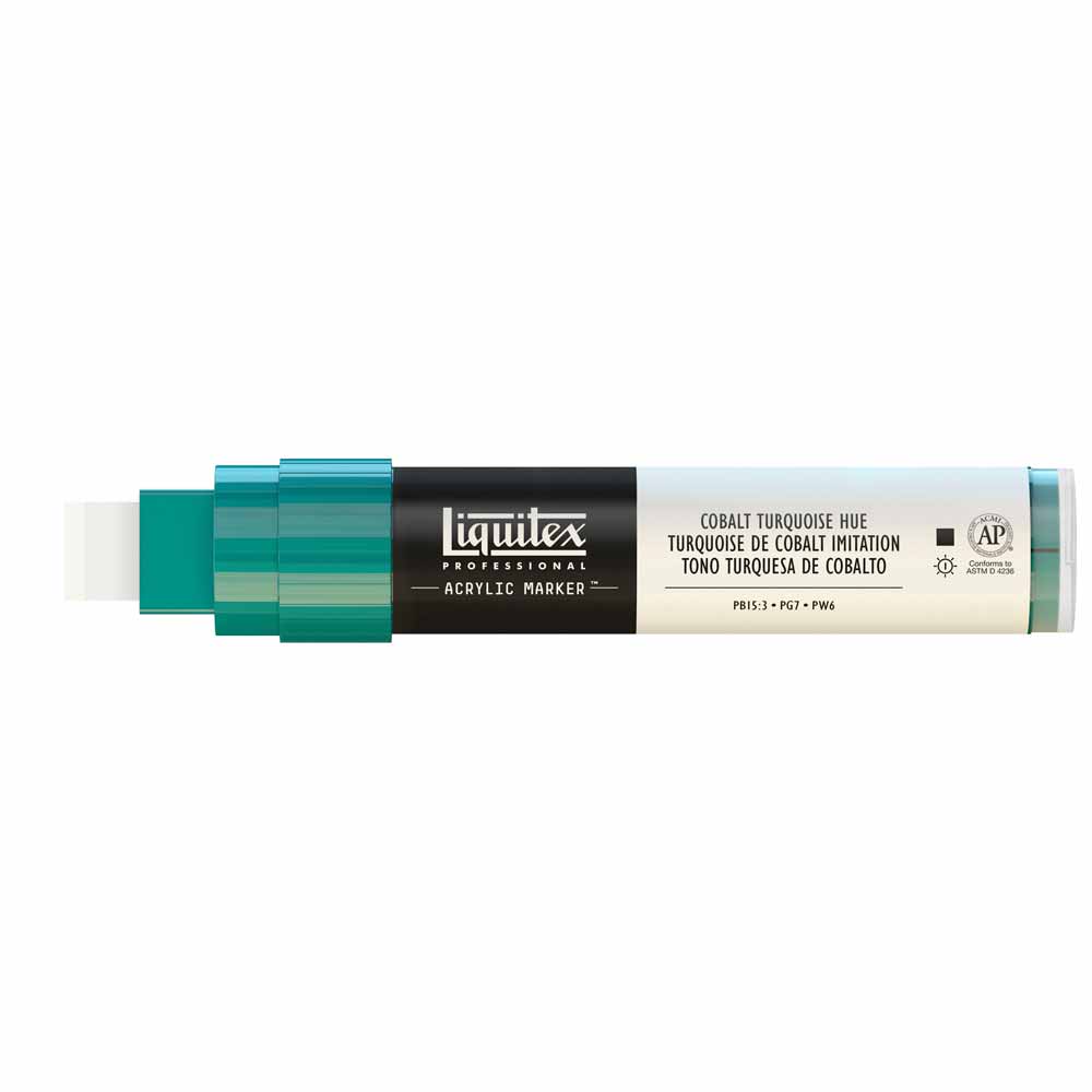 Liquitex Professional Akrilik Markör Kesik Uç 15mm Cobalt Turquoise Hue 169