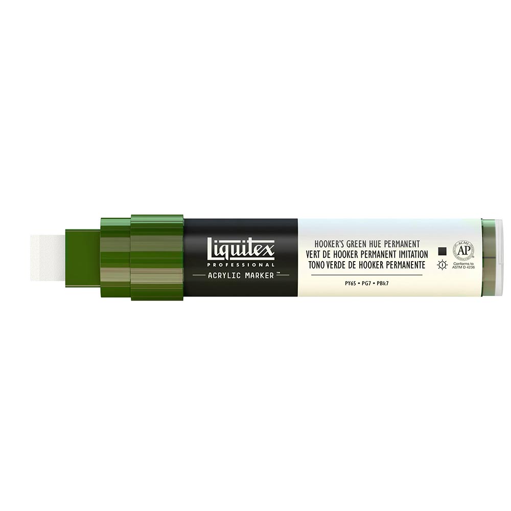 Liquitex Professional Akrilik Markör Kesik Uç 15mm Hooker’s Green Hue Permanent 224
