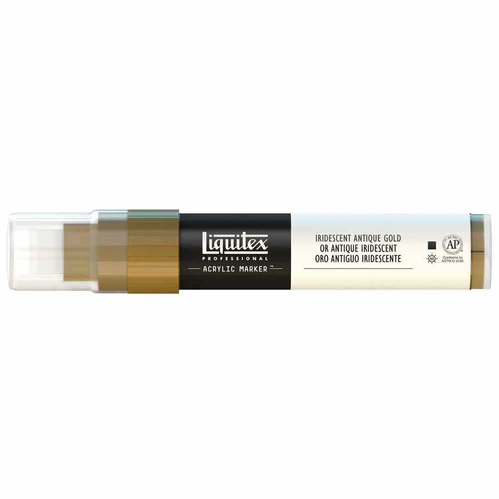 Liquitex Professional Akrilik Markör Kesik Uç 15mm Iridescent Antique Gold 237