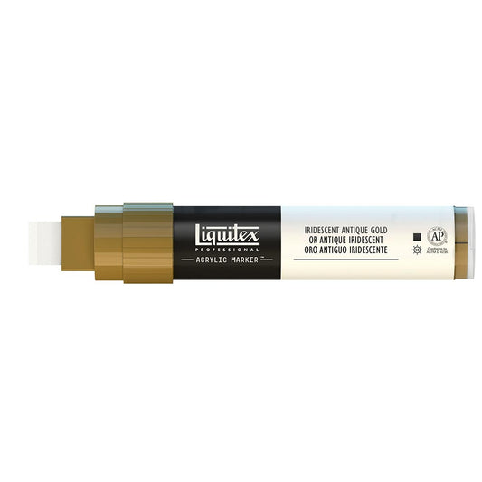 Liquitex Professional Akrilik Markör Kesik Uç 15mm Iridescent Antique Gold 237