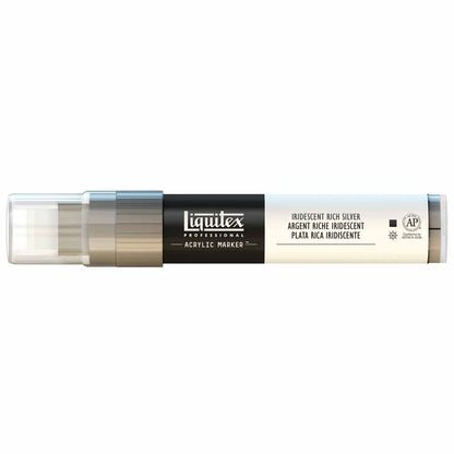 Liquitex Professional Akrilik Markör Kesik Uç 15mm Iridescent Rich Silver 239