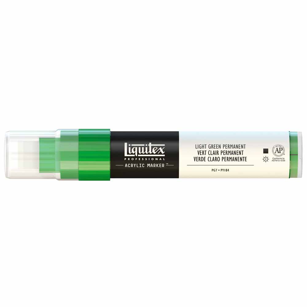 Liquitex Professional Akrilik Markör Kesik Uç 15mm Light Green Permanent 312