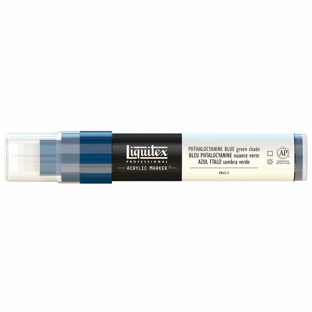 Liquitex Professional Akrilik Markör Kesik Uç 15mm Phthalocyanine Blue Green Shade 316