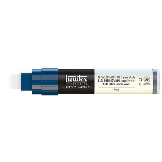 Liquitex Professional Akrilik Markör Kesik Uç 15mm Phthalocyanine Blue Green Shade 316