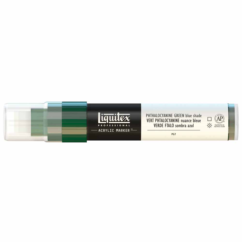 Liquitex Professional Akrilik Markör Kesik Uç 15mm Phthalocyanine Green Blue Shade 317