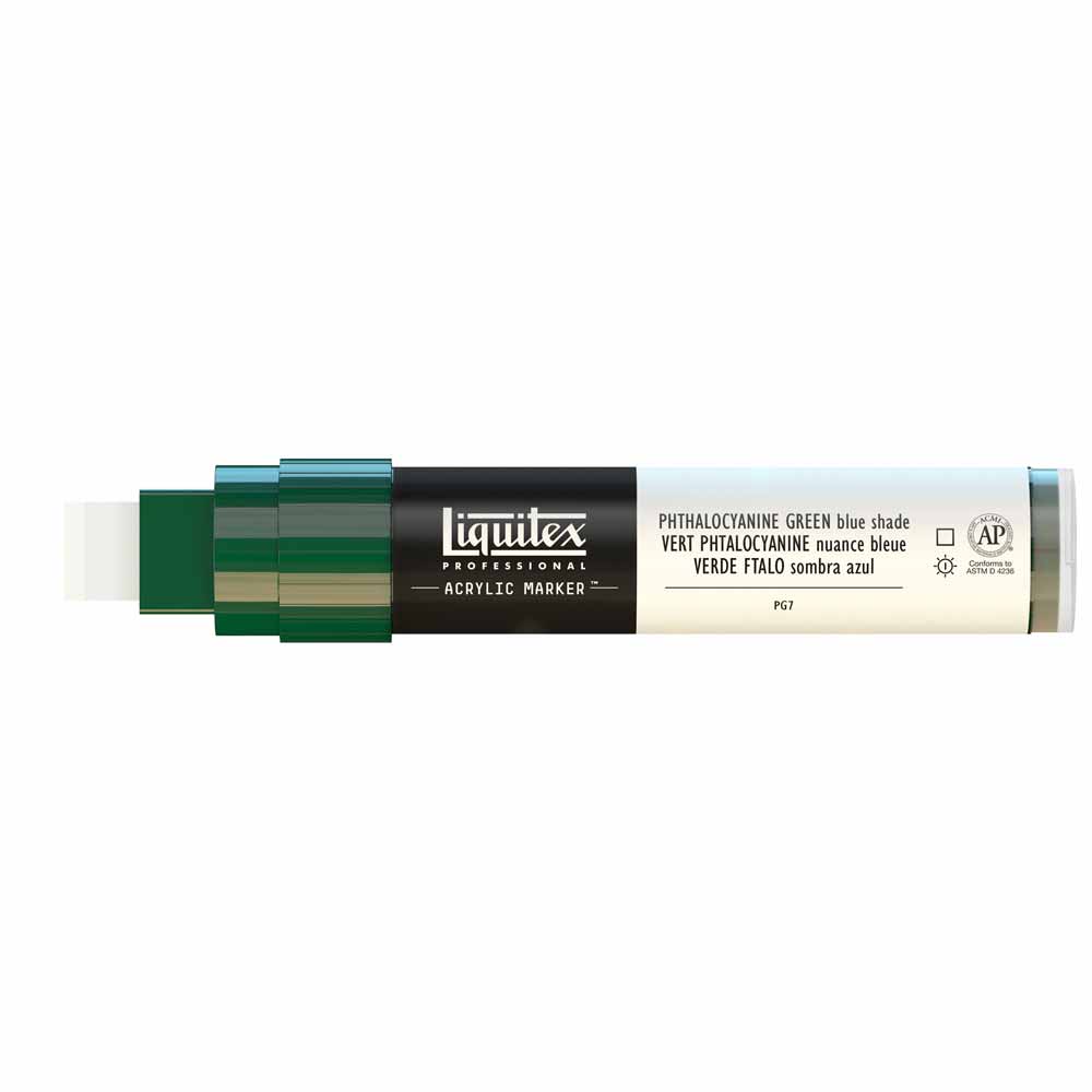 Liquitex Professional Akrilik Markör Kesik Uç 15mm Phthalocyanine Green Blue Shade 317