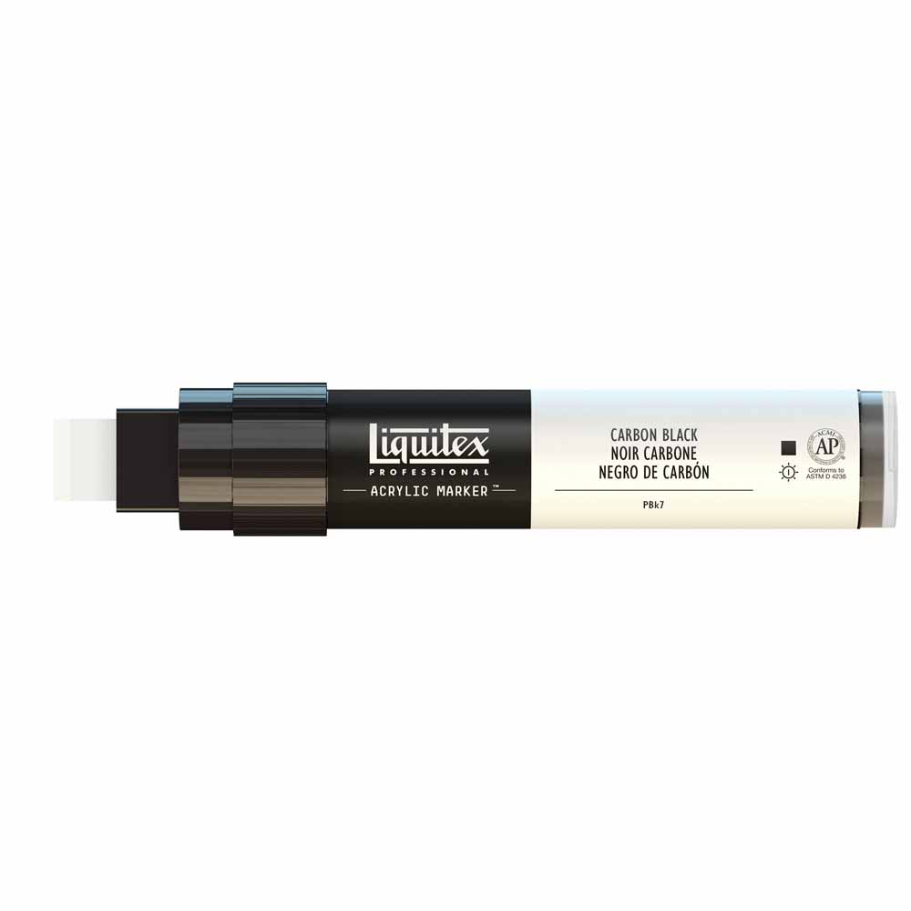 Liquitex Professional Akrilik Markör Kesik Uç 15mm Carbon Black 337