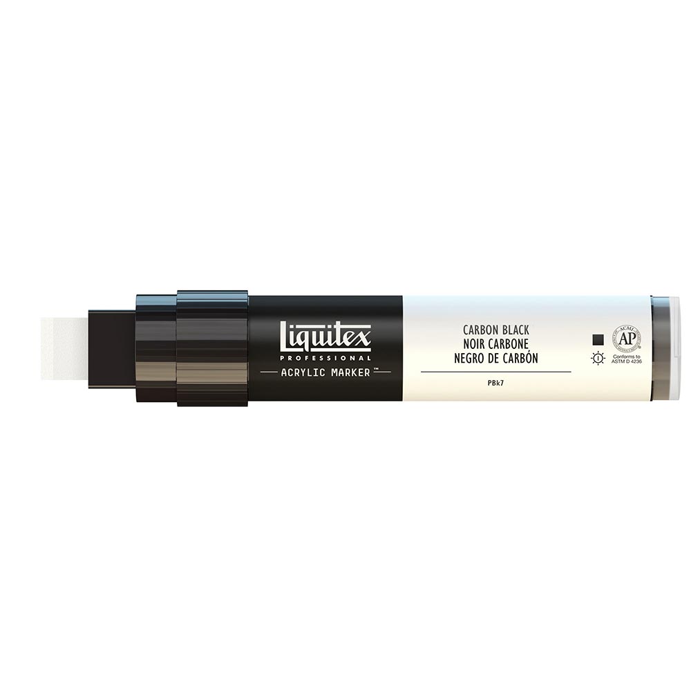 Liquitex Professional Akrilik Markör Kesik Uç 15mm Carbon Black 337