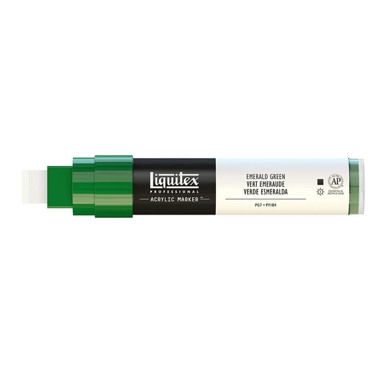 Liquitex Professional Akrilik Markör Kesik Uç 15mm Emerald Green 450