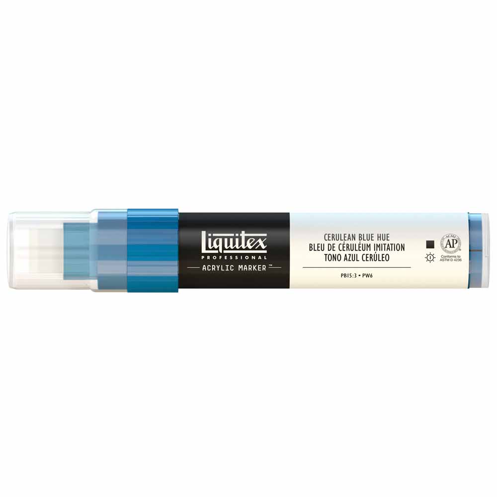 Liquitex Professional Akrilik Markör Kesik Uç 15mm Cerulean Blue Hue 470