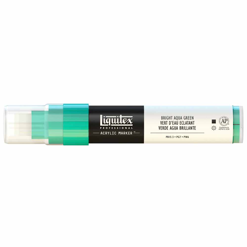 Liquitex Professional Akrilik Markör Kesik Uç 15mm Bright Aqua Green 660