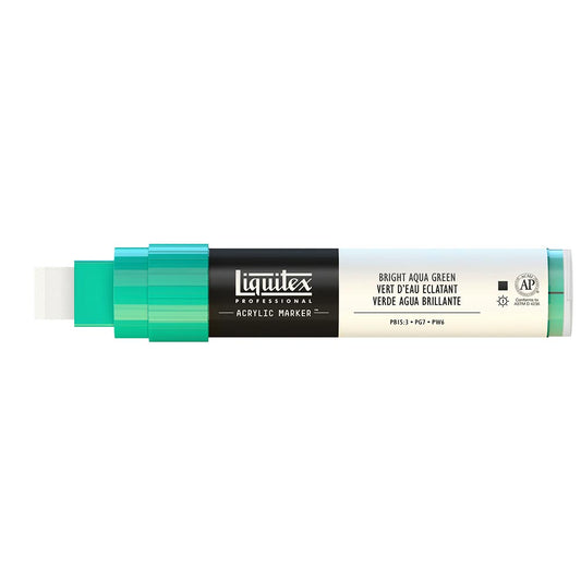 Liquitex Professional Akrilik Markör Kesik Uç 15mm Bright Aqua Green 660