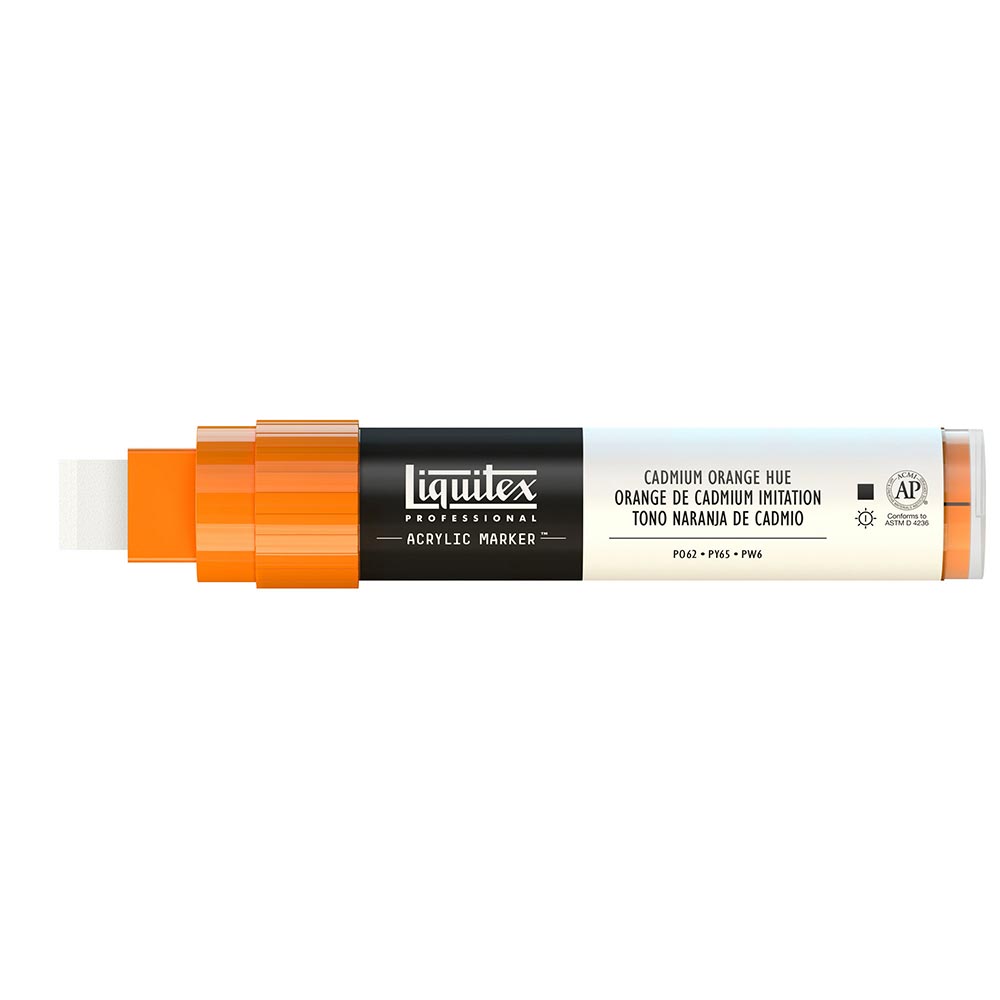 Liquitex Professional Akrilik Markör Kesik Uç 15mm Cadmium Orange Hue 720