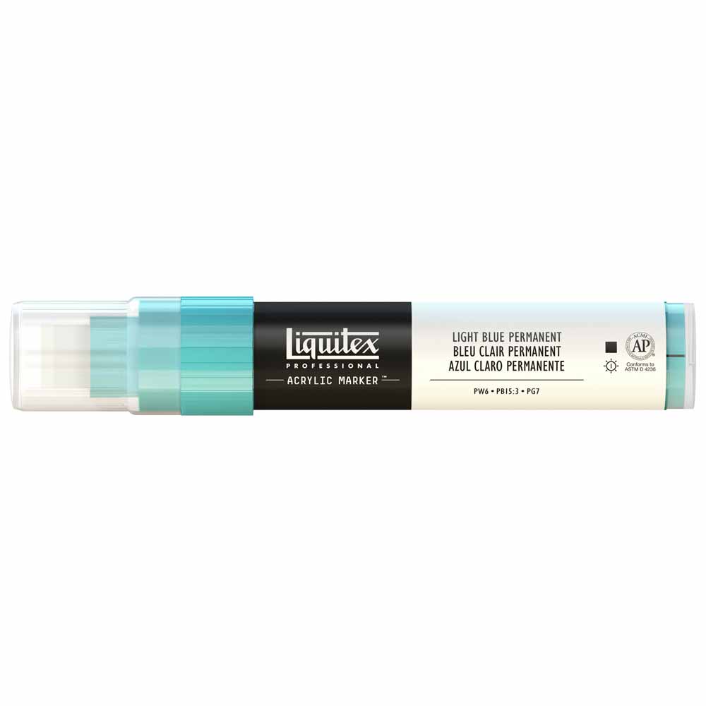 Liquitex Professional Akrilik Markör Kesik Uç 15mm Light Blue Permanent 770